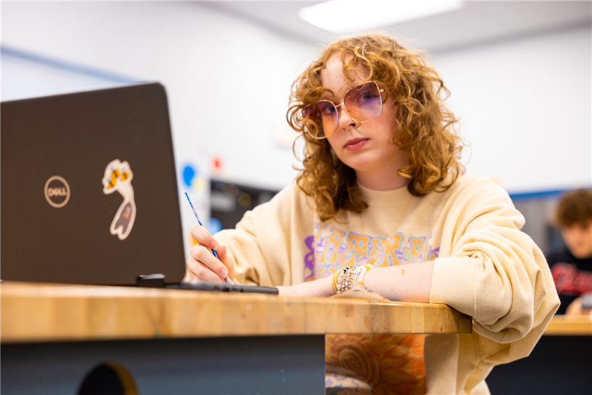 Students participate in fine arts classes